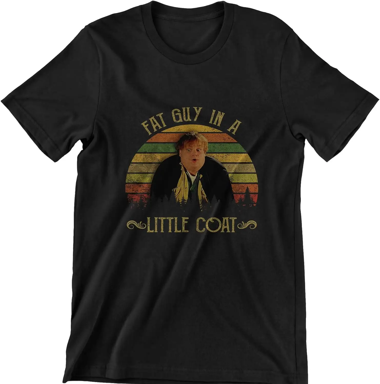 

Fat Guy in A Little Coat Vintage T-Shirt, Movies Quote Unisex Tshirt Black