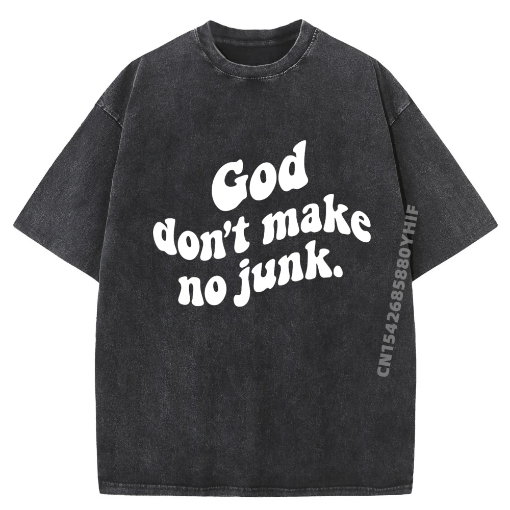 

Бог Дон It Make No Junk Вдохновляющие аниме-футболки Футболка Harajuku Удобная стираная футболка в винтажном стиле