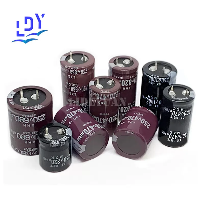 

1pcs Aluminum electrolytic capacitor 250V 2200UF Capacitor 200V 2200UF Black gold rigid size 30X50 35X40/45/50/60