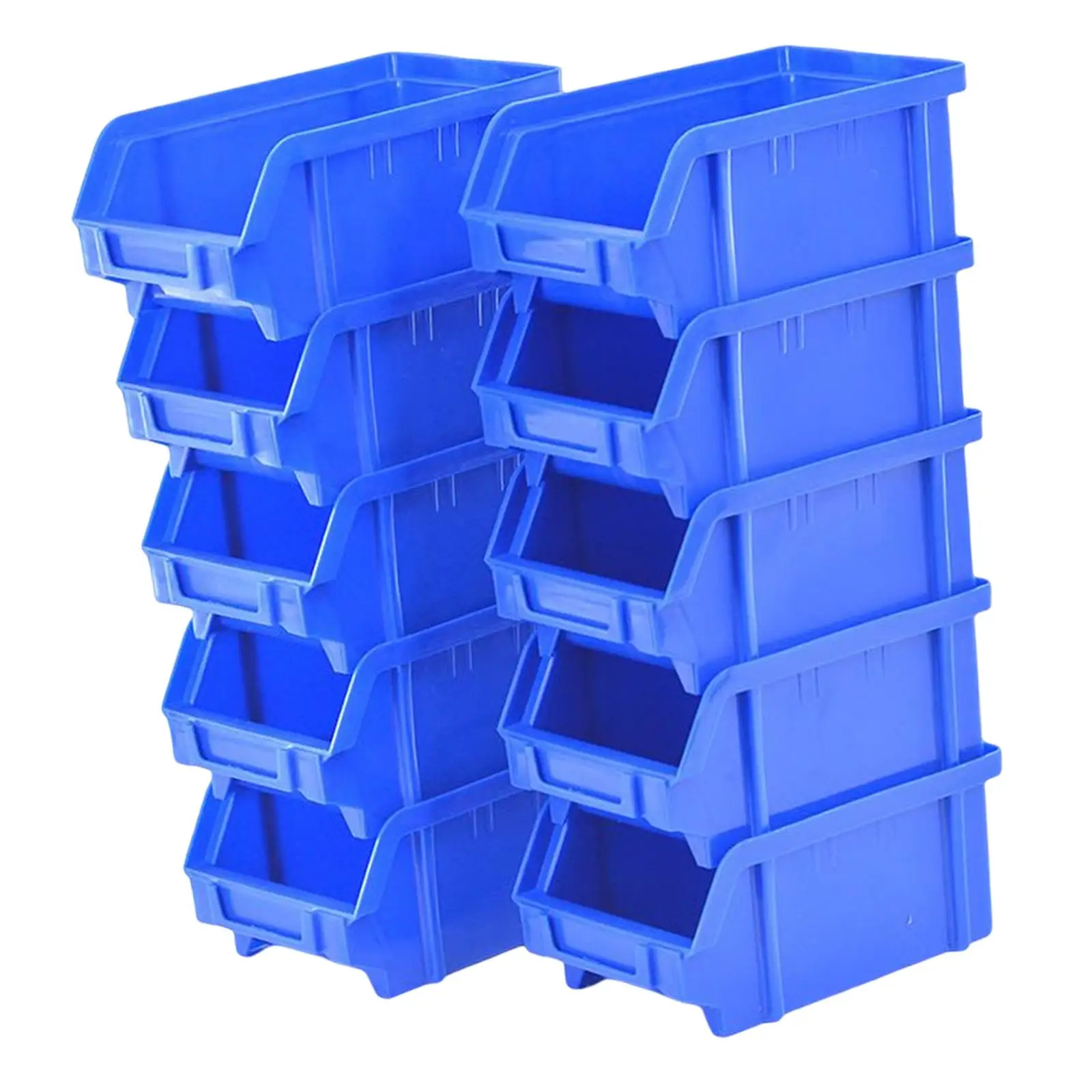 10x Stacking Package Storage Boxes Containers for Industrial Storage System