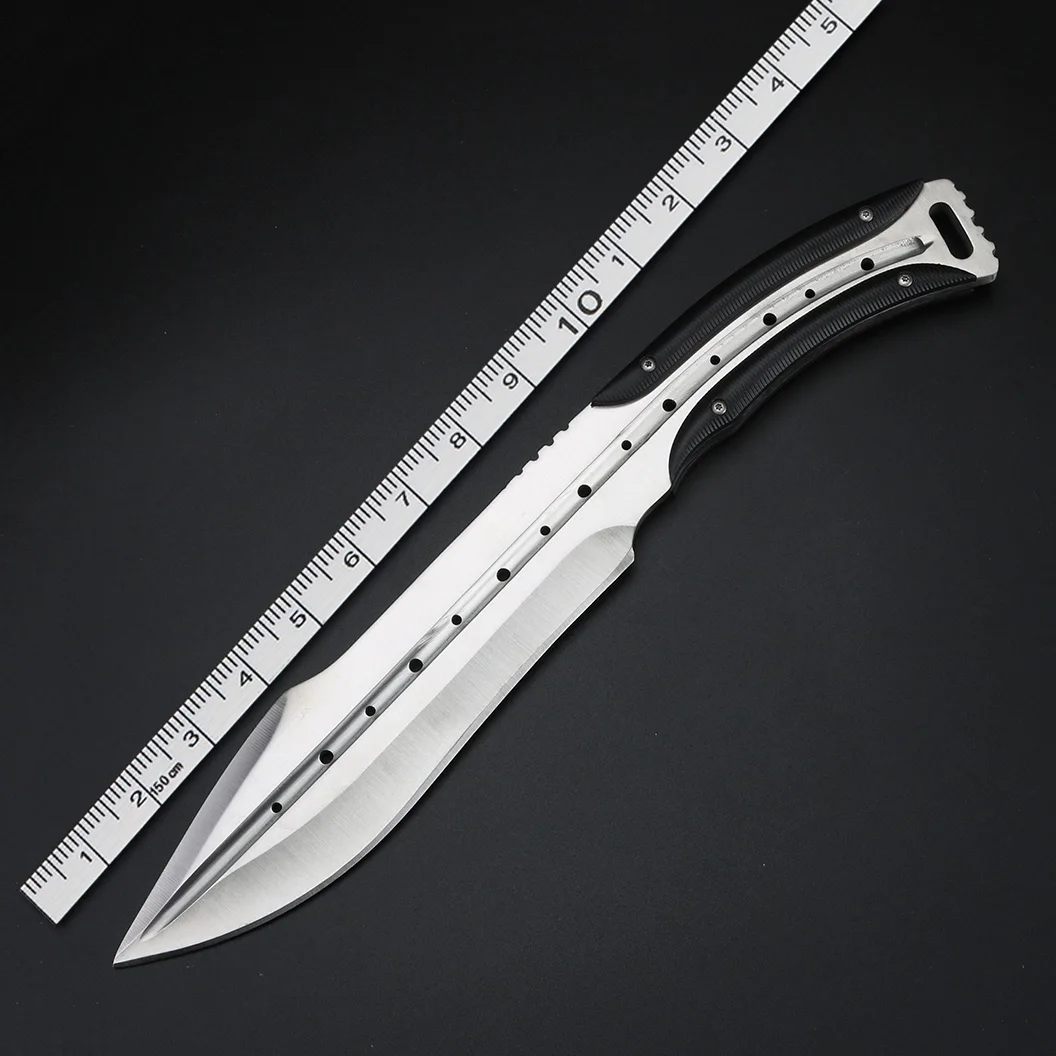 

Whole piece steel outdoor fixed blade knife, high-quality hunting knife, heavy-duty survival knife