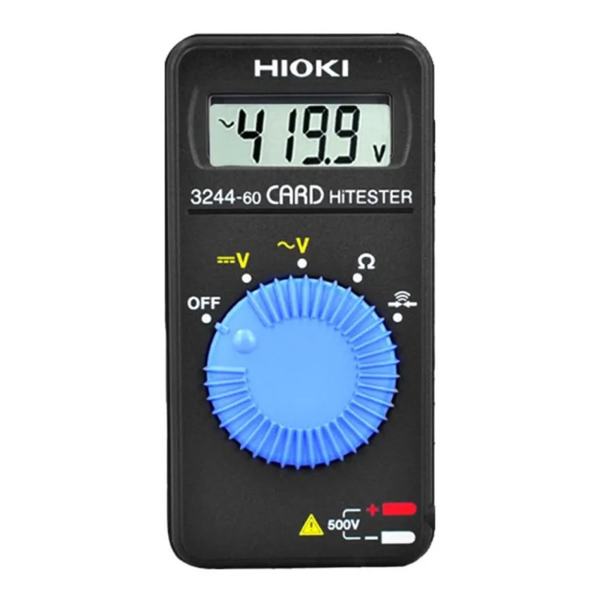 1 Unidad NUEVA Hioki 3244-60 DMM de Bolsillo Tipo Tarjeta, 500V AC/DC con Resistencia, en Stock, Caja Original # familitrade