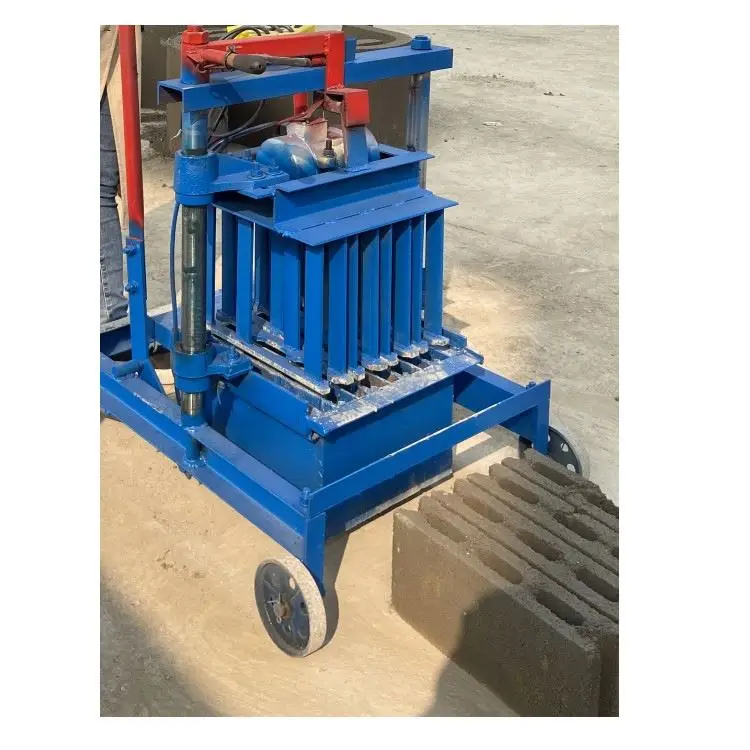 Mobile Manual Hollow Interlocking Brick Ash Brick Making Machine Fly Ash Brick Making Machine