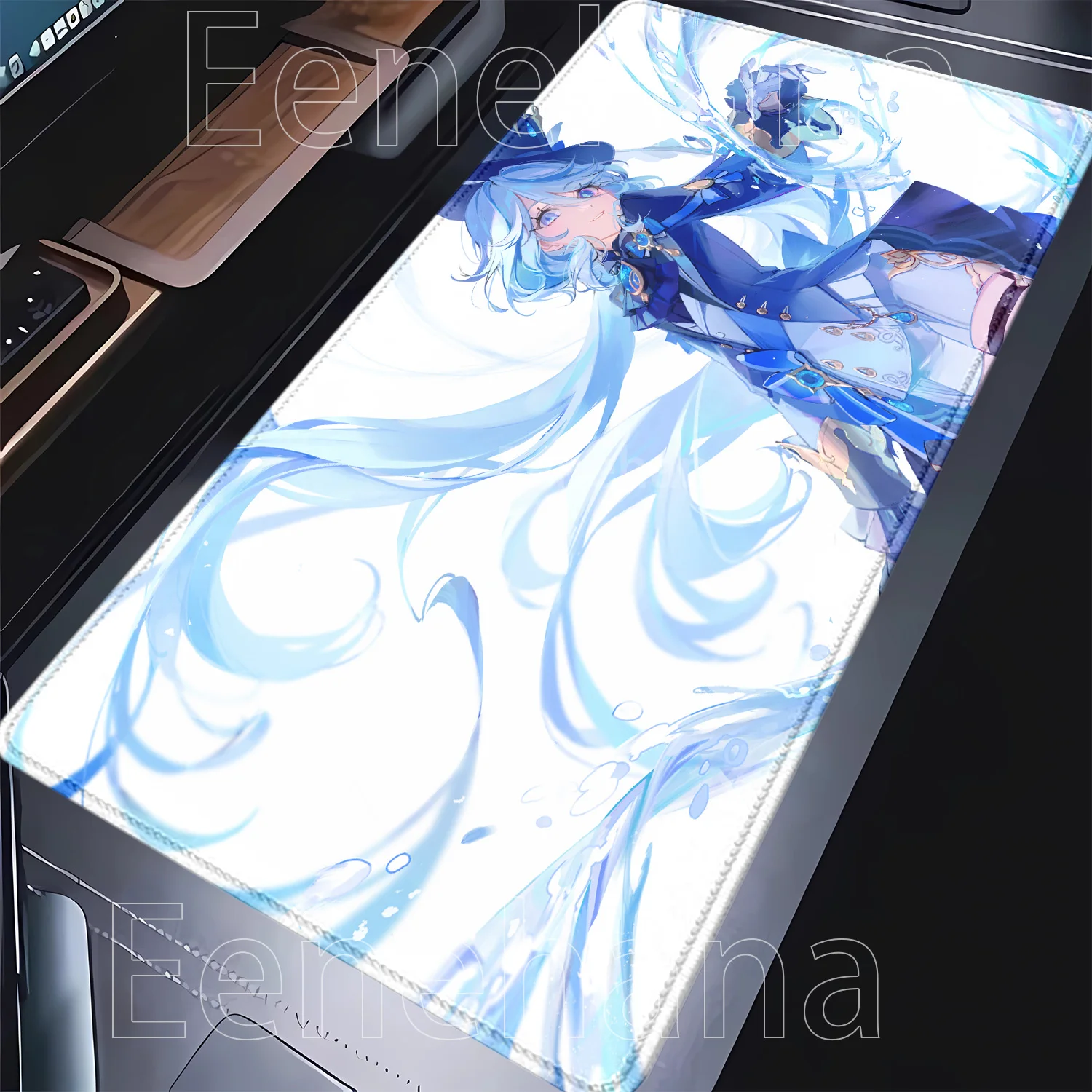 Anime Girl Furina HD Printing Genshin Impact XXL Mousepad Office Accessorie Desk Mat Keyboard Mouse Pad Mice Mat Non-slip Carpet