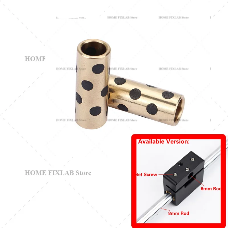 Ultimaker 2 UM2+ Extended Series Upgrade Kit | Maintenance-Free Graphite Bronze Bushing | 8-11-30mm Self-Lubricating Linear Slee