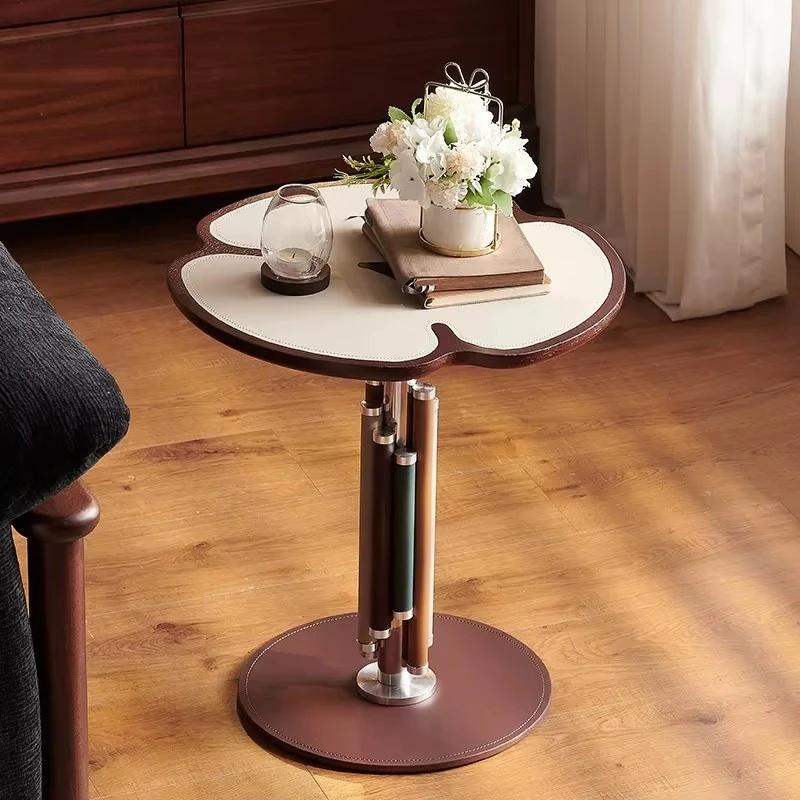 Simple style mobile side table trolley stainless steel center table