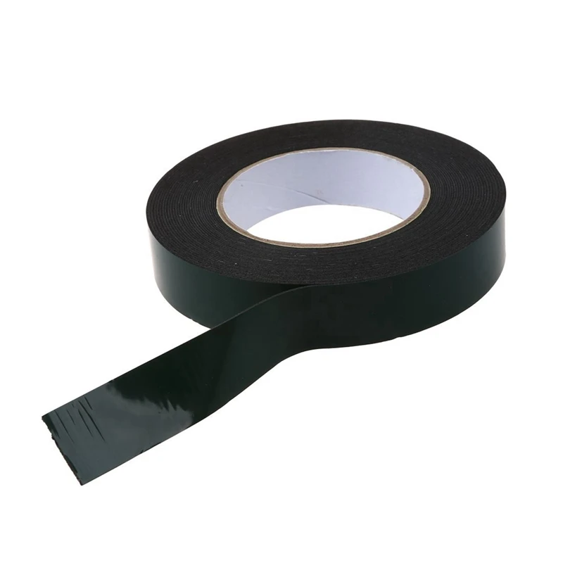 3X Black Super Strong Permanent Double Sided Self Adhesive Foam Car Trim Body Tape Width:25Mm