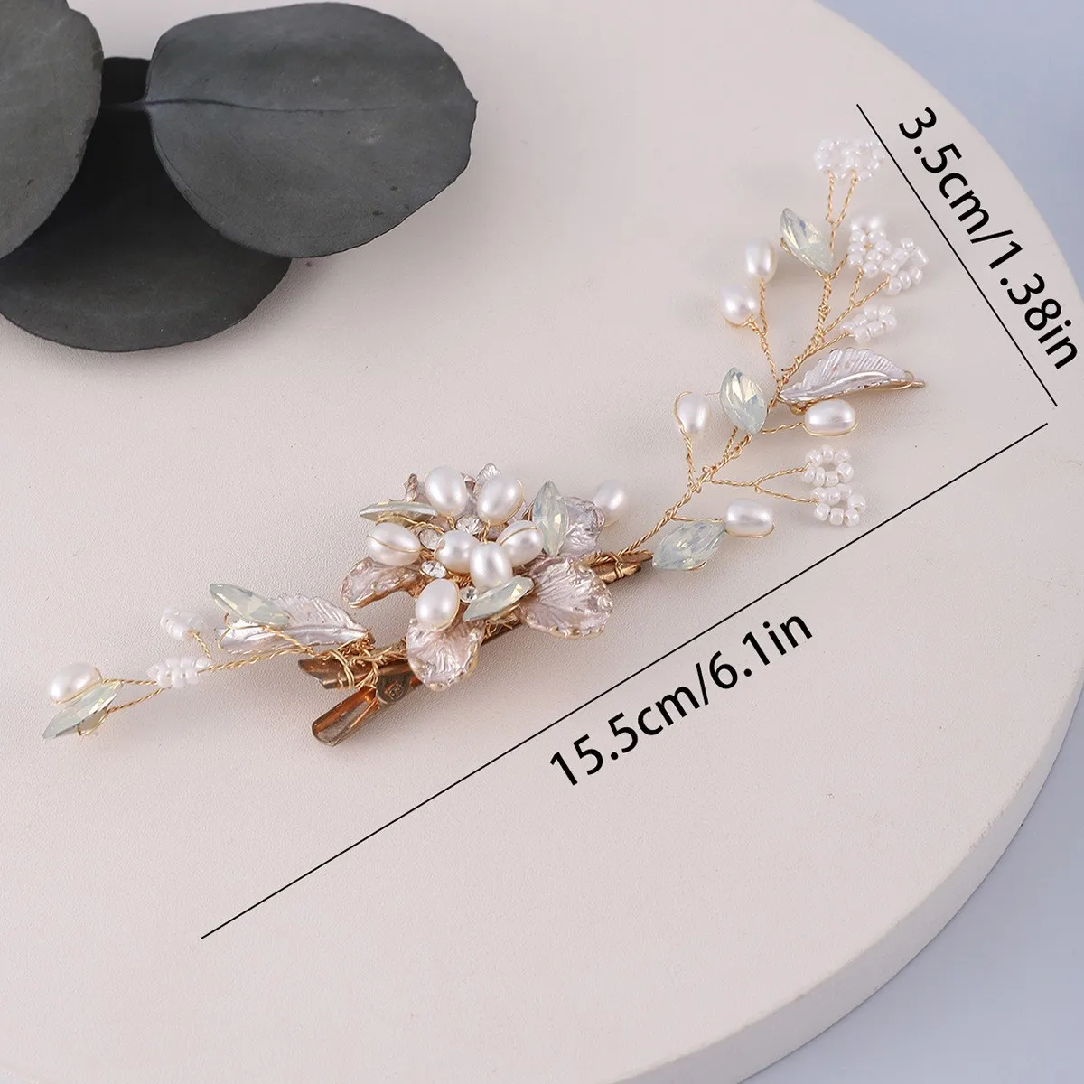 Hot Selling Bride Wedding Accessories Alloy Pearl Edge Clip Side Clip Headwear Wedding Banquet Hair Clip Hair Accessories