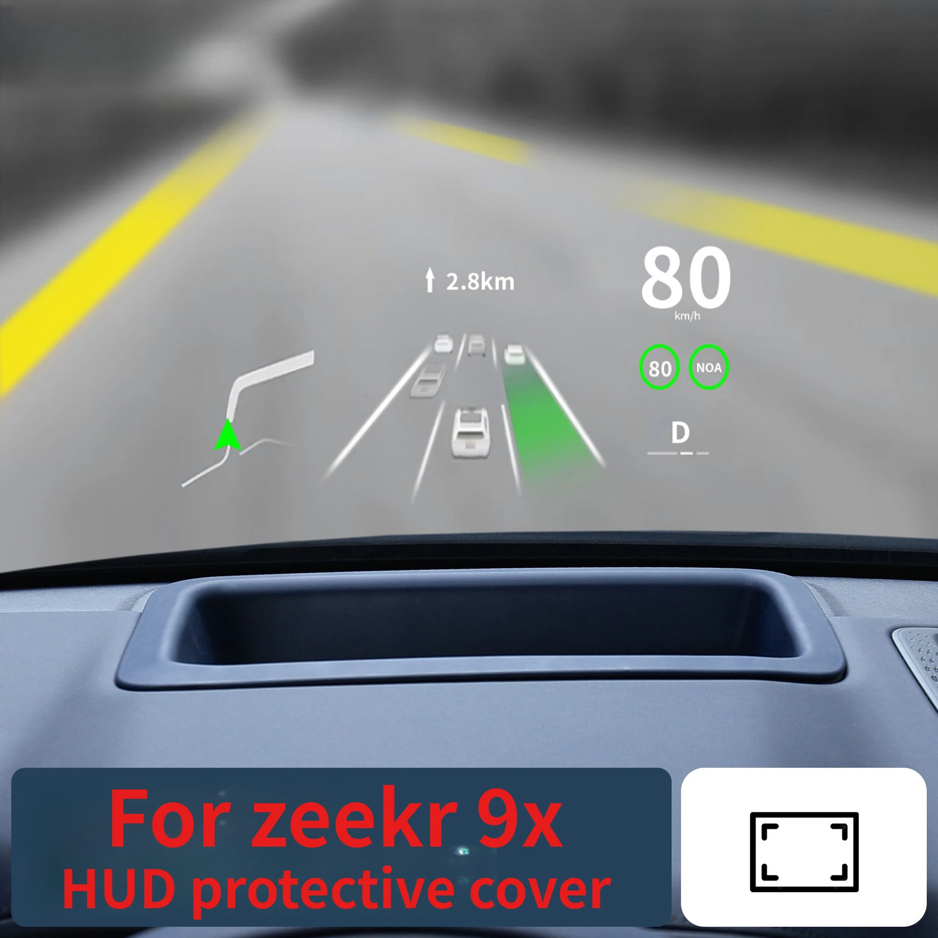 

Защитный чехол для проекционного дисплея (HUD) приборной панели ZEEKR 9X 2025 года, аксессуары для стайлинга автомобиля