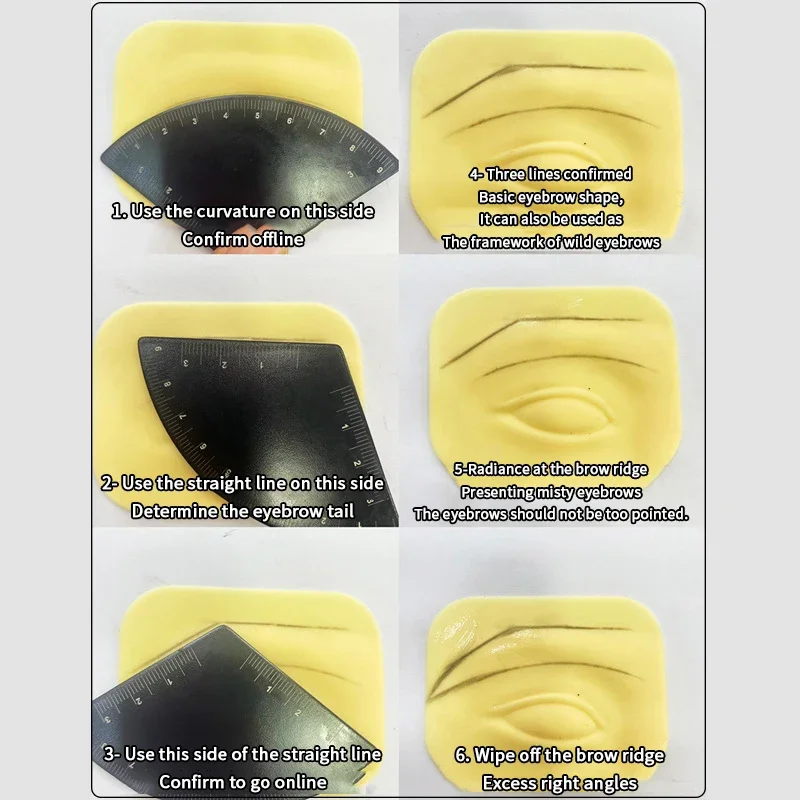 1PC Instant Brow Molding-stencil voor vrouwen, Multi-Design Brow Shaping Kit, tijdbesparend magisch hulpmiddel