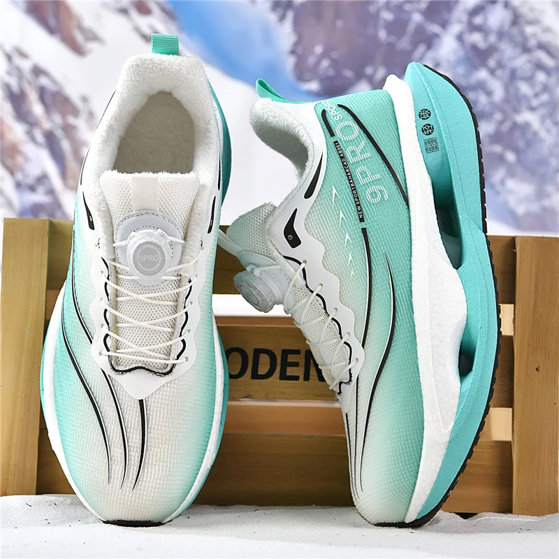 2025 جديد المنخفضة قطع رجل إمرأة أحذية رياضية الشتاء ماراثون المهنية احذية الجري خفيفة الوزن توسيد لينة حذاء كاجوال