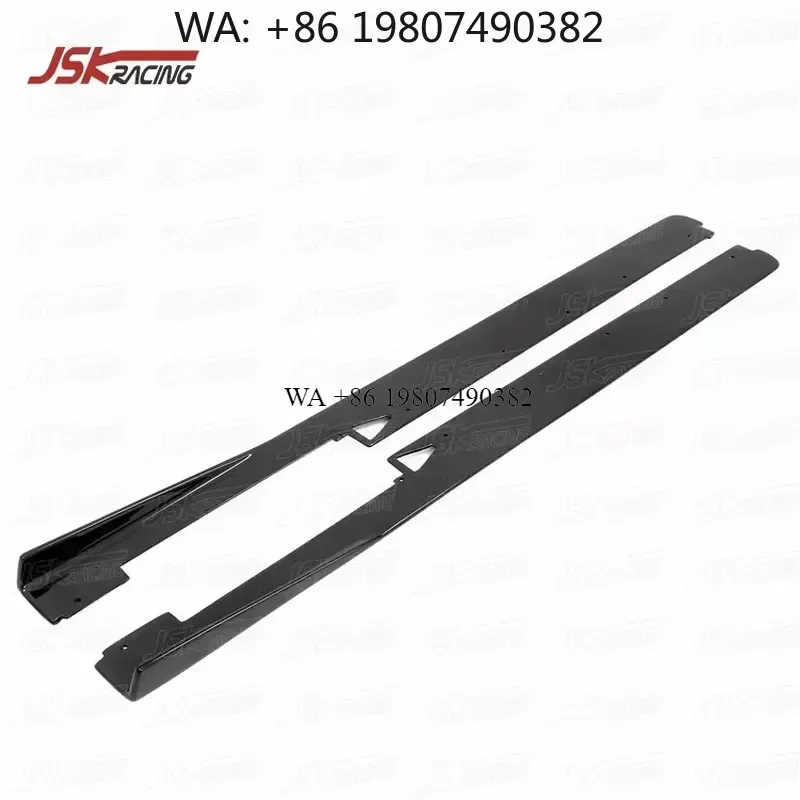 Wmwmnu Carbon Fiber Side Skirt Fins for 458 Italia Spider 2011-2013 DMC Style Body Kit Aerodynamic Winglets Auto