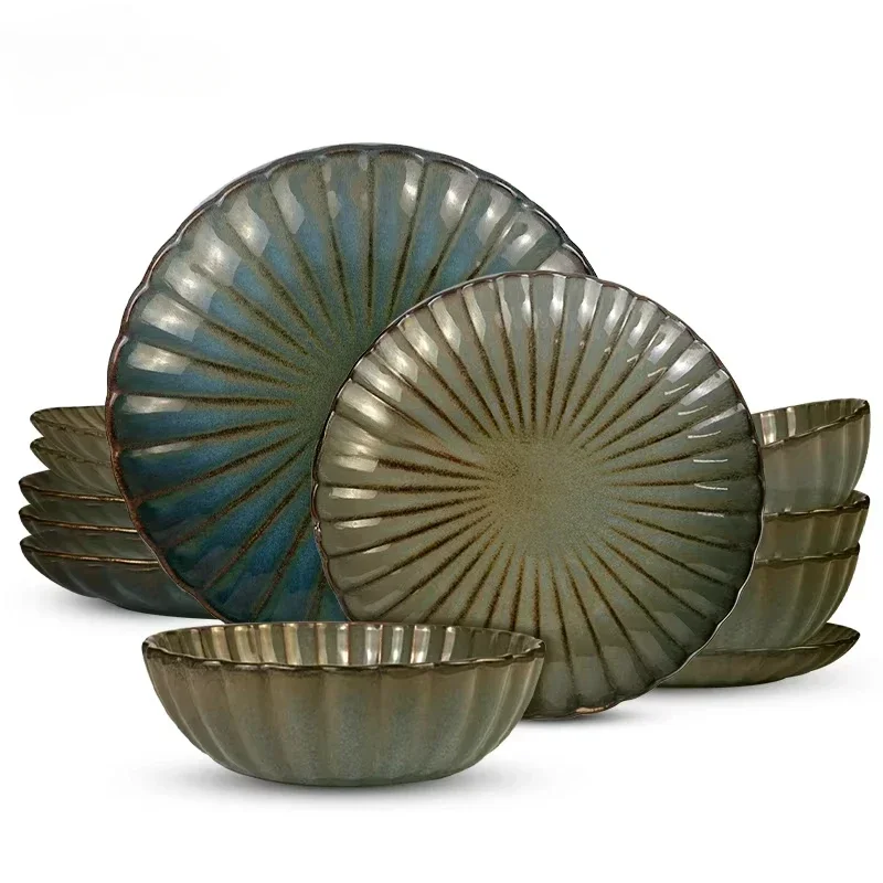 

%a Stone Color Glazed Stoneware Ceramic Crockery Dinnerware soup bowl dinner sets