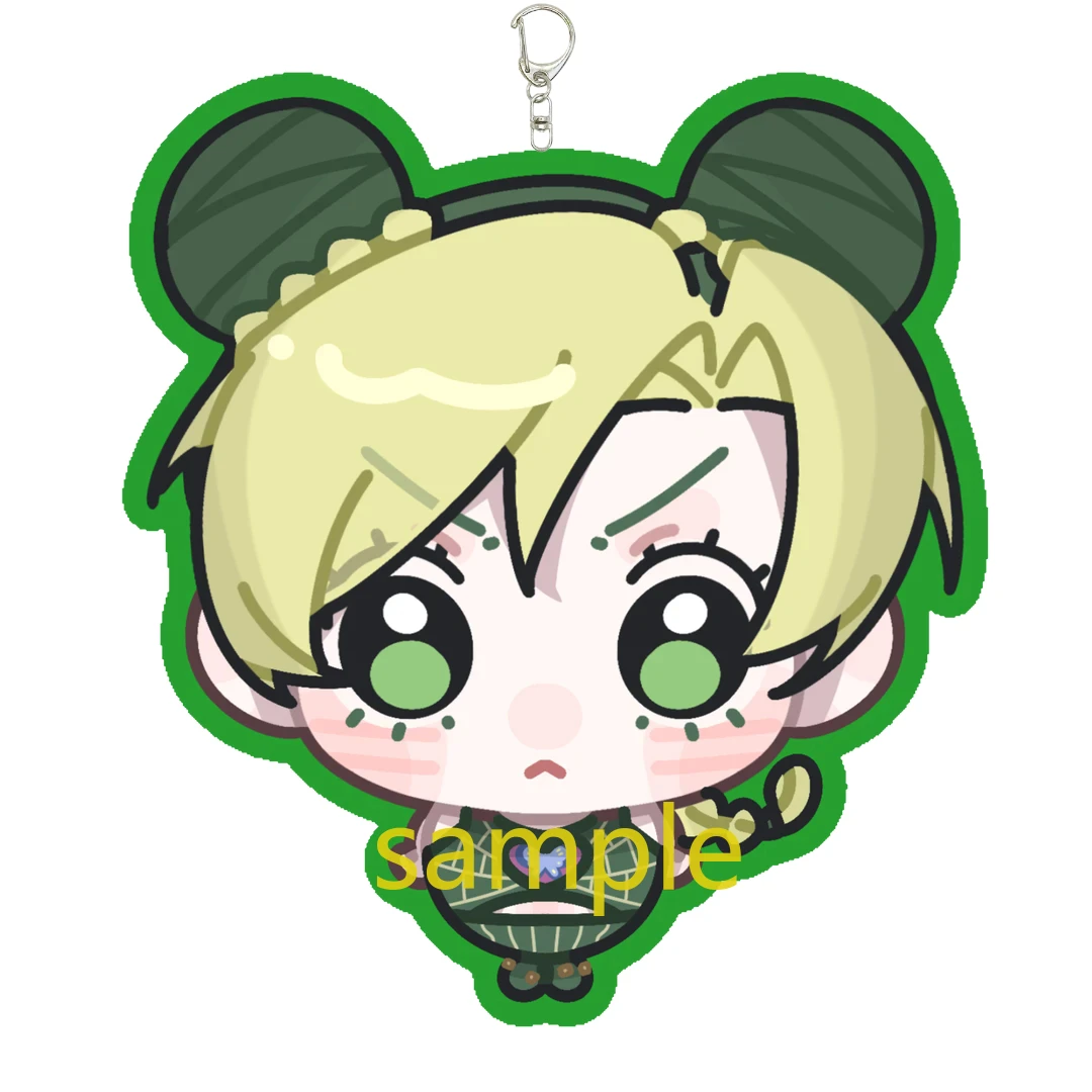 Llavero de anime JJBA Stone Ocean, llavero acrílico de Jolyne Cujoh, llavero de Narciso Anasui, colgante para bolso, adorno, accesorios, regalo