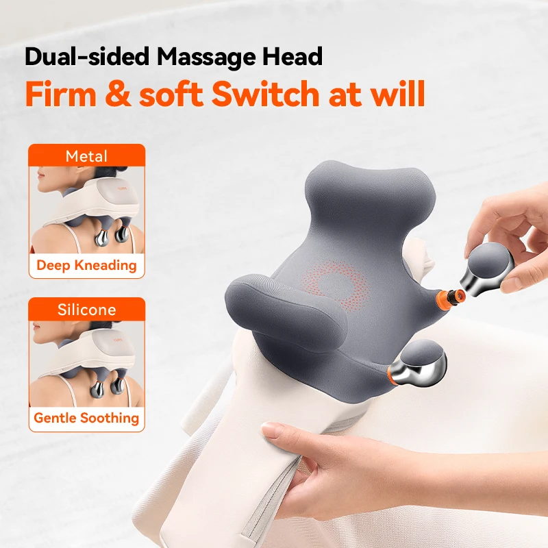 جهاز تدليك الرقبة الكهربائي للأنسجة العميقة 6D مدلك للرقبة والظهر يشبه اليدين مع حرارة لاسترخاء العضلات #3