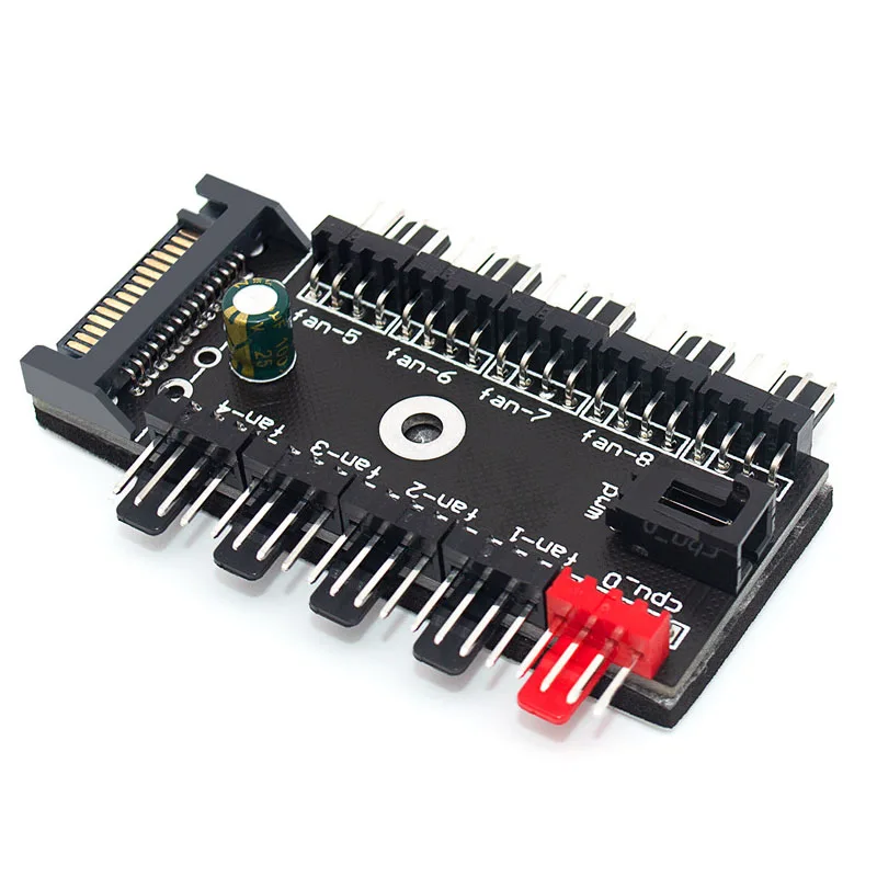 Motherboard 1 to 10 4 Pin PWM Cooler Fan HUB Splitter Extension 12V SATA IDE Power Supply Large 4D port PC Controller Adapter