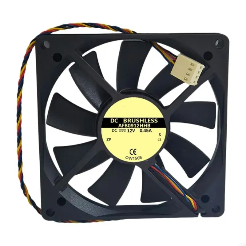 U75B Optimal Air Circulation 90mm PWM Computer Fan, Low Noise 90mm Computer Case Cooling Fan for Office and Gaming PC