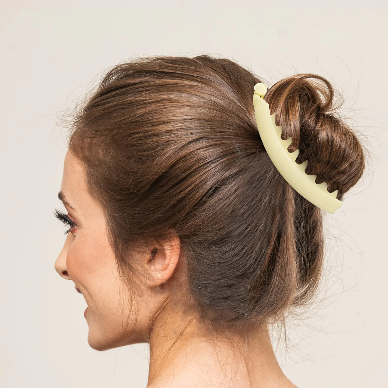 

4 pcs Banana Clips Long Strip Design Easy Use Vintage Hair Claw Clips For Thick Curly Fine Hair Styling Accessories