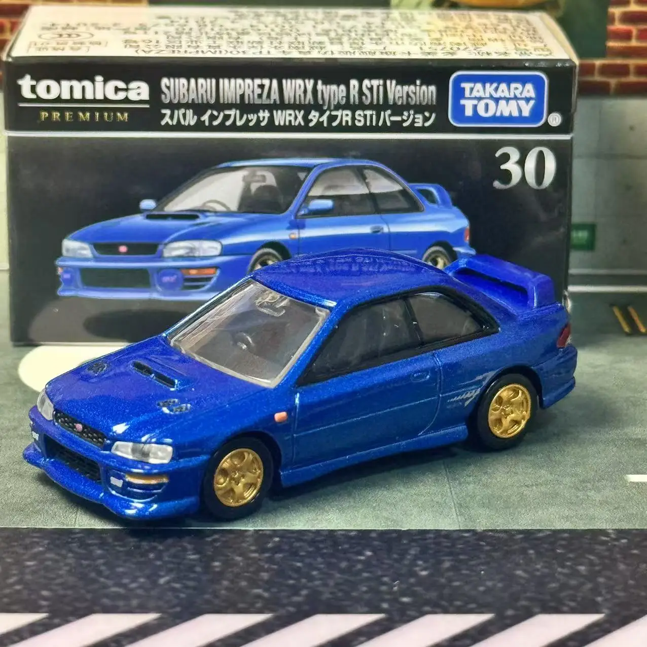 Takara Tomy Tomica Premium 30 Subaru Impreza WRX Type R Si-versie Legering auto voertuig gegoten metaalmodus collectie display speelgoed
