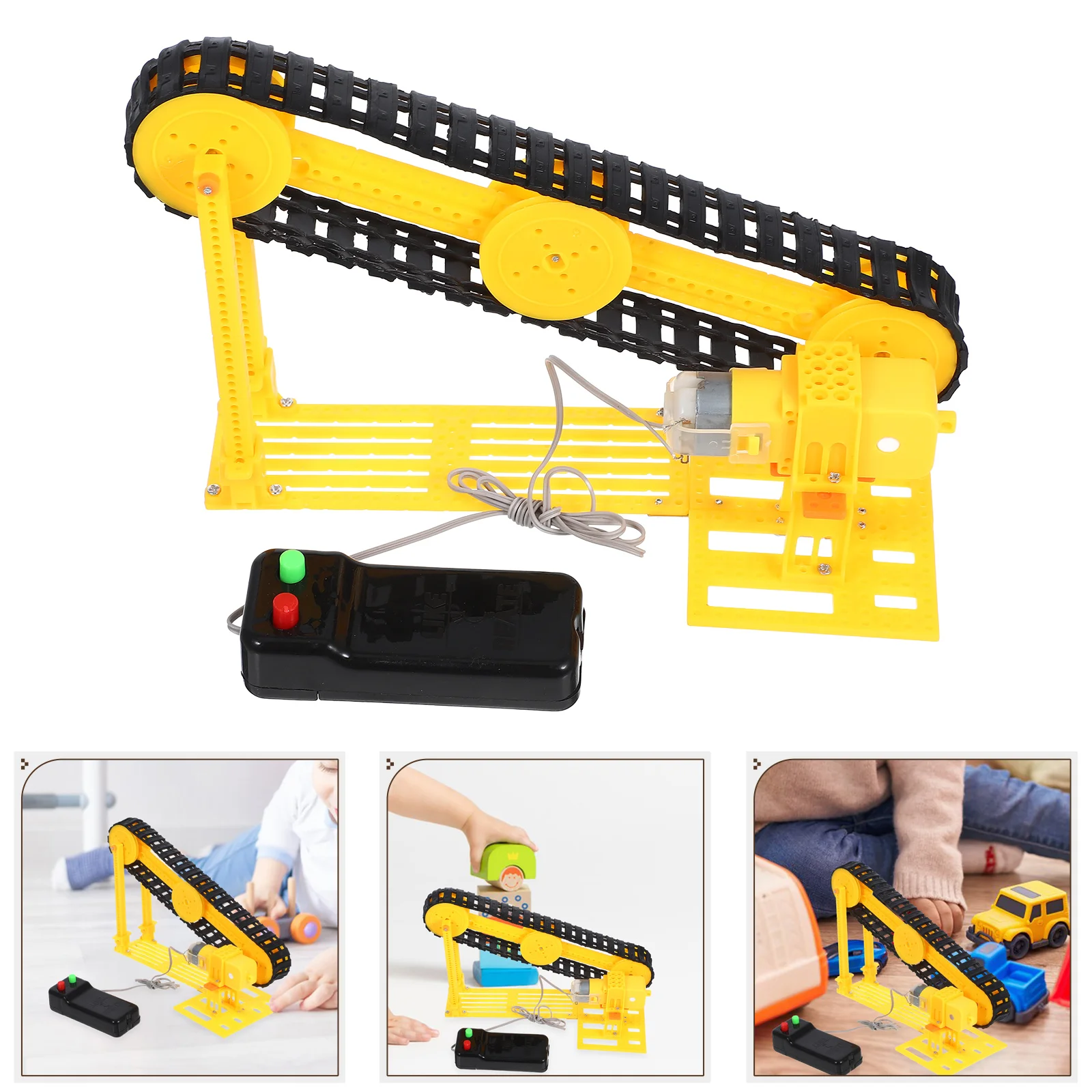 Conveyor Belt Model Small Toy Assemble Models Kids Toys Household DIY Engineering Experiments Abs Teaching Aid Child