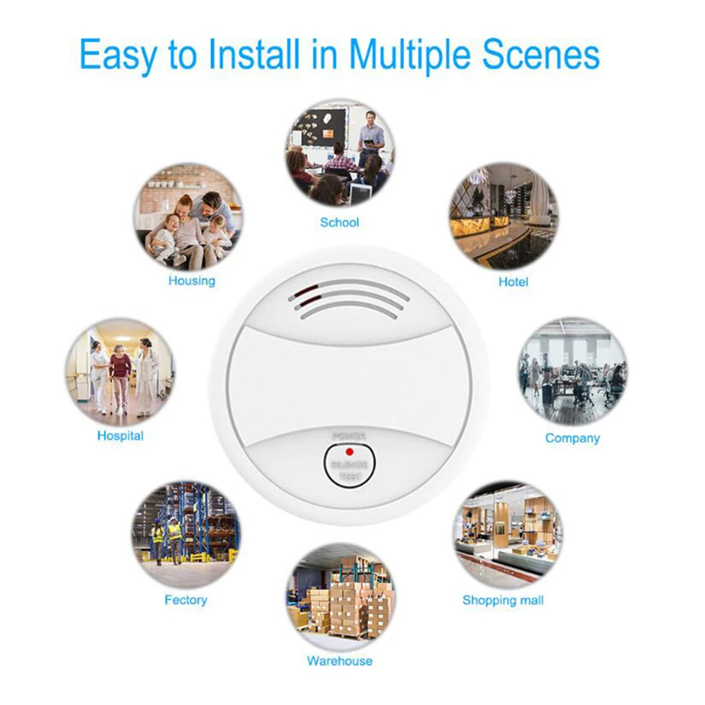 Alarm Fire Safety Intelligent Security System Detector Graffiti Alarm High Performance Convenient Home Automation Useful