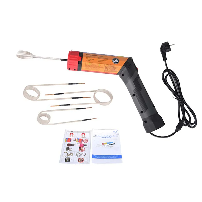 1100 واط المغناطيسي جهاز تسخين حثي عدة 110 فولت/220 فولت السيارات عديمة اللهب الحرارة التعريفي آلة التدفئة 3 لفائف أداة إصلاح السيارات