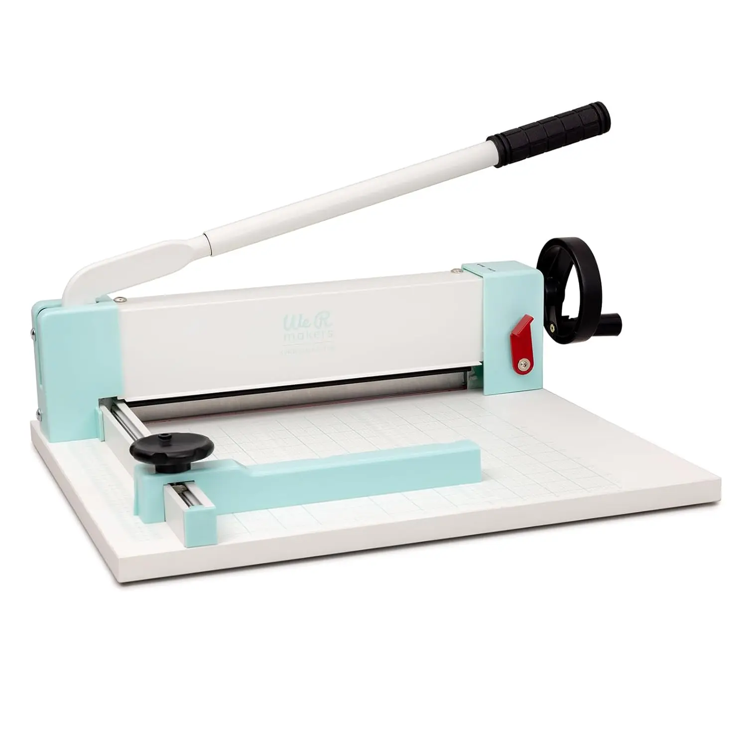 

We R Makers Cinch Stack Cutter Heavy Duty Guillotine Paper Cutter for 1 Thick Stacks Precision Alignment Easy Operation Paper