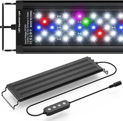 New Aquarium Led Light for Fish Tank Lamp Waterproof and Smart Full Spectrum Aquarium Lightings for Growing Plants Accessories