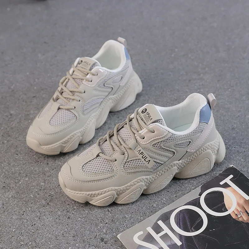 

Spring Autumn New Women's Versatile Ins Trendy Student Campus High Aesthetic Soft Bottom Lightweight Sports Shoes