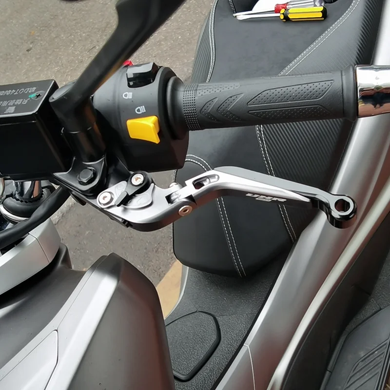 Chekis Is Suitable for Haojue Uhr125 Uhr150 Motorcycle Modified Brake Lever Brake Handlebar Front and Rear Disc Brake Aluminum Alloy Handlebar Accessories
