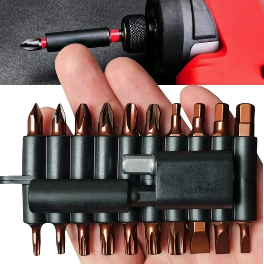L25mm 22-teiliges Schraubendreher-Bit-Set mit Organizer-Hülse, magnetisches S2-Stahl-Bit-Set, Multi-Treiber-Bits und 1 Stück 60 mm Bithalter – Detail 4