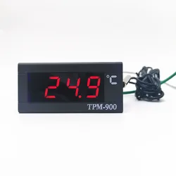 Digital TPM-900 220V Temperature Controller LED Panel Meter with Sensor NEW