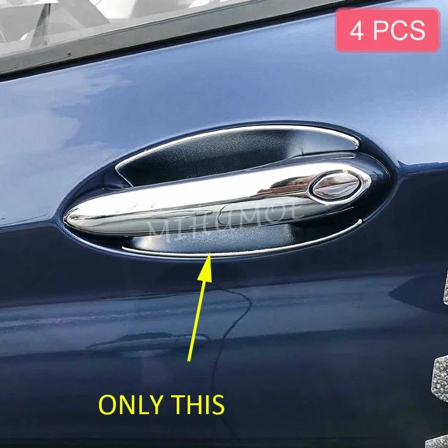 For BMW X3 G01 2018 2019 2020 2021 2022 Chrome Car Door Handle Bowl Cup Trims Surrounds Accessories