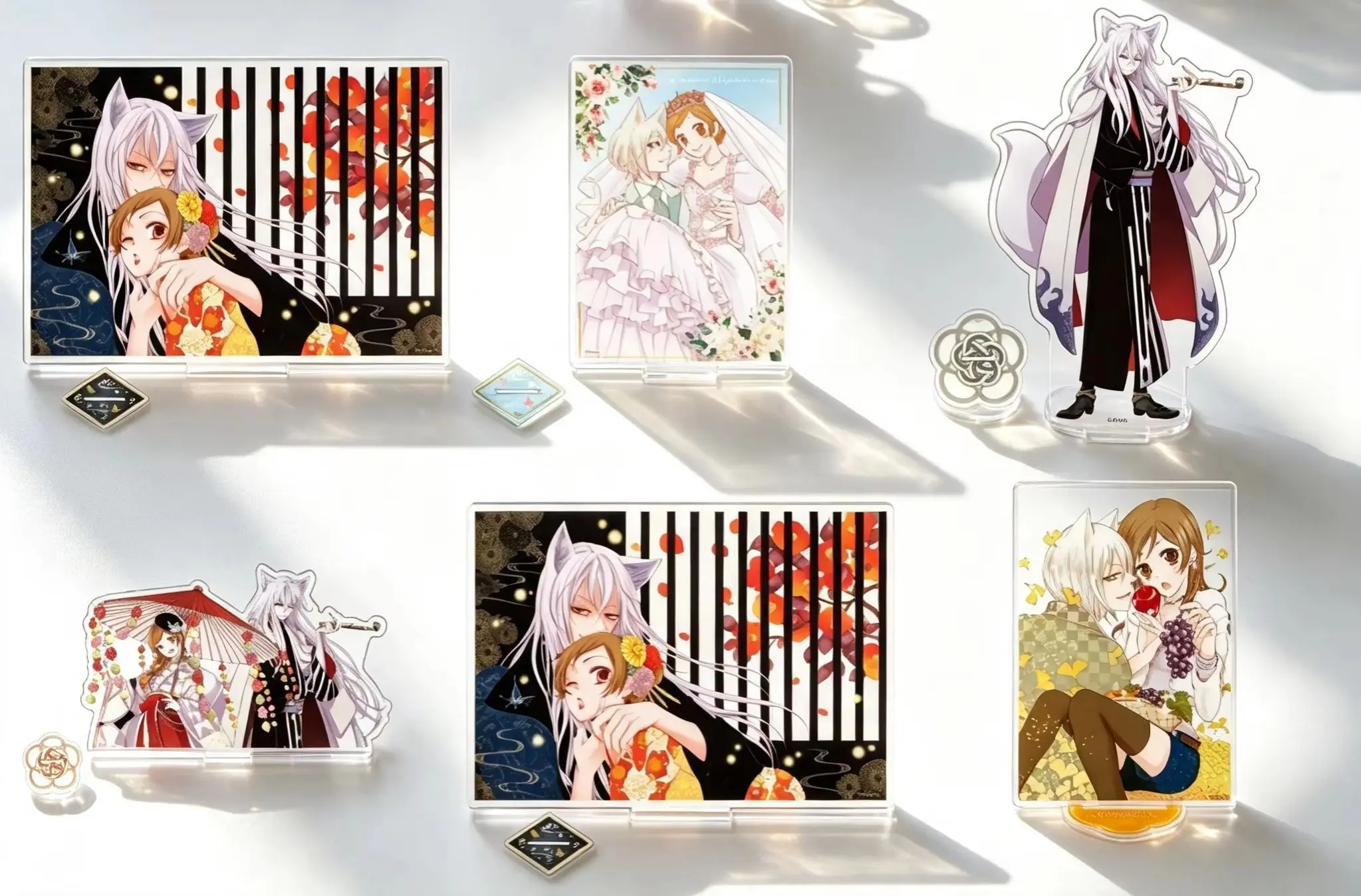Anime Kamisama Kiss Nanami Momozono Tomoe Rectangle Acrylic Stand Model Plate Keychains Desktop Ornament