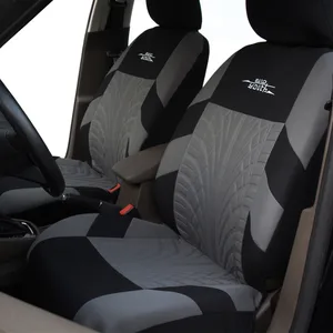 Autoyouth-Bordado Car Seat Covers Set, Universal Fit A Maioria dos Carros Cobre com Pneu Faixa, Detalhe Styling, Protetor, Marca 8 principais vendas capas de banco caminhão - №8