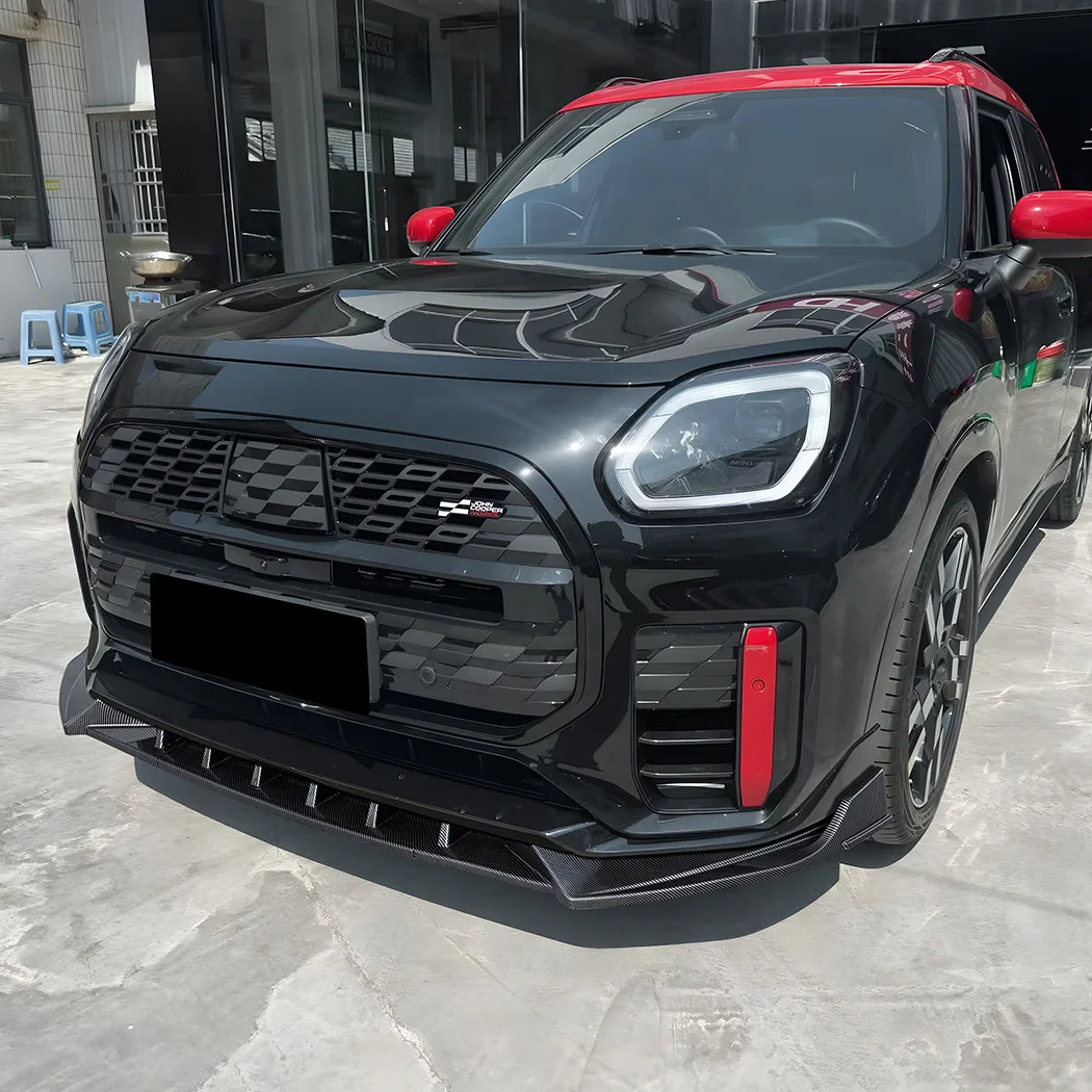 Front Lip Splitter Spoiler Small Body Kit Modification Suitable for Mini Countryman JCW U25 2024+