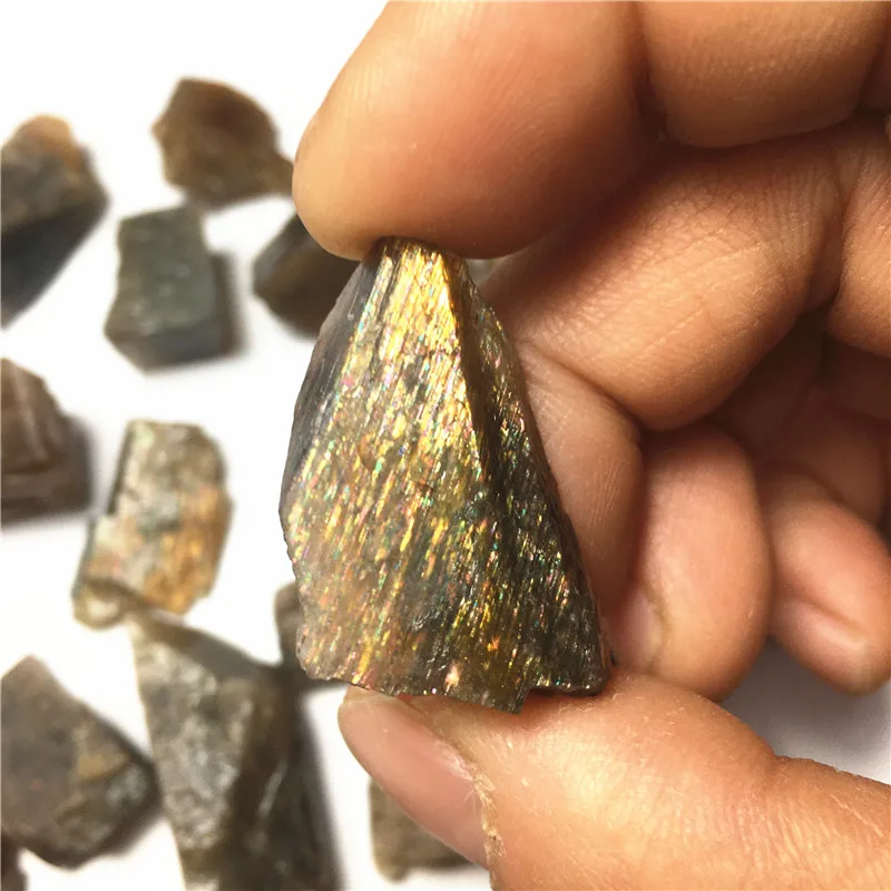 2pc Natürliche kristall bunte feldspat mineral landschaft rock specimen original mineral dekoration