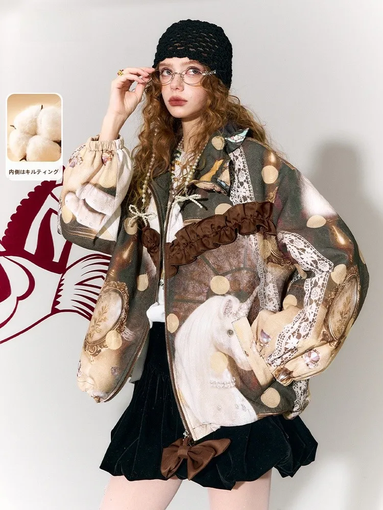 

orn Knot Cotton Jaet Women's New Year's Clothing Elf Sa Spring Loose Fit Long Sve Regular Length Polyester Fiber