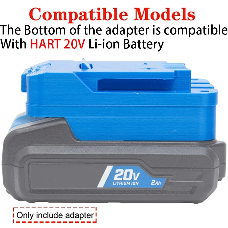 Battery Adapter/Converter for Bauer 20V Li-Ion tools to HART 20V Li-Ion Battery Adapter Power Tool Accessories