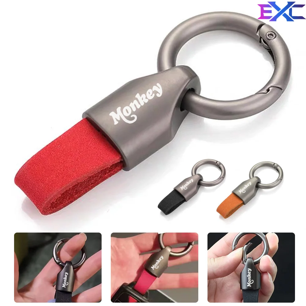 

For Honda Monkey Z 125 Z-125 Z125 Casual classic 2Pcs Z125 5 Accessories Motorcycle Finger Ring metal keychain keyring Key Chain