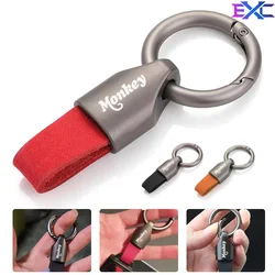 For Honda Monkey Z 125 Z-125 Z125 Casual classic 2Pcs Z125 5 Accessories Motorcycle Finger Ring metal keychain keyring Key Chain