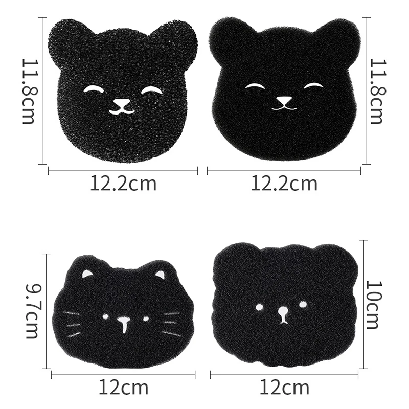 2Pcs/Set Laundry Ball Washing Hine Lint Catcher Bear Shape Pet Remover Reusable Clothes Sofa Cat Dog Hair Cleaning Sponge