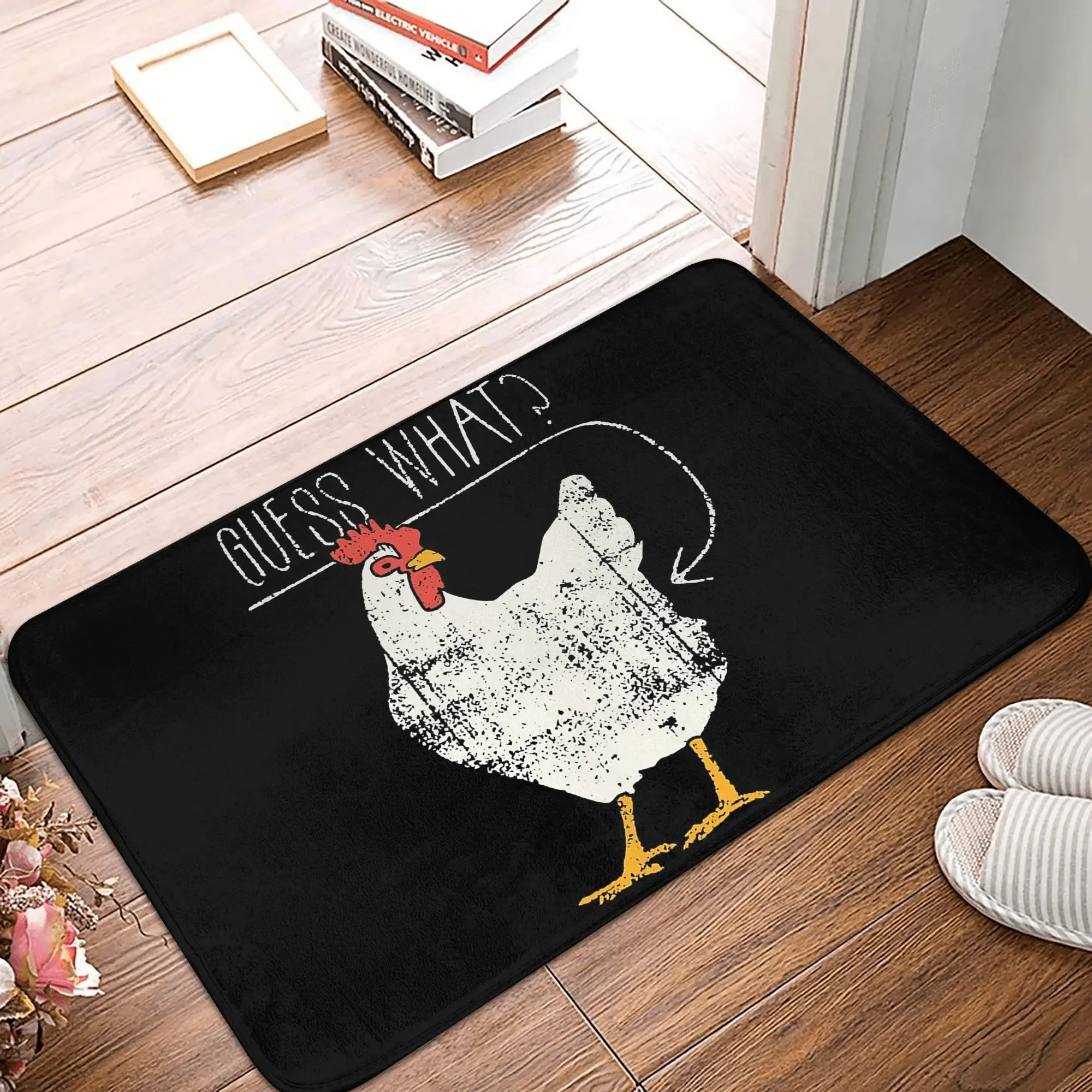 Guess What Chicken Butt Shirt  More Funny What'S Up Chicken Butt Stuff Non-slip Doormat Floor Mat Home Living room Footpad Mats