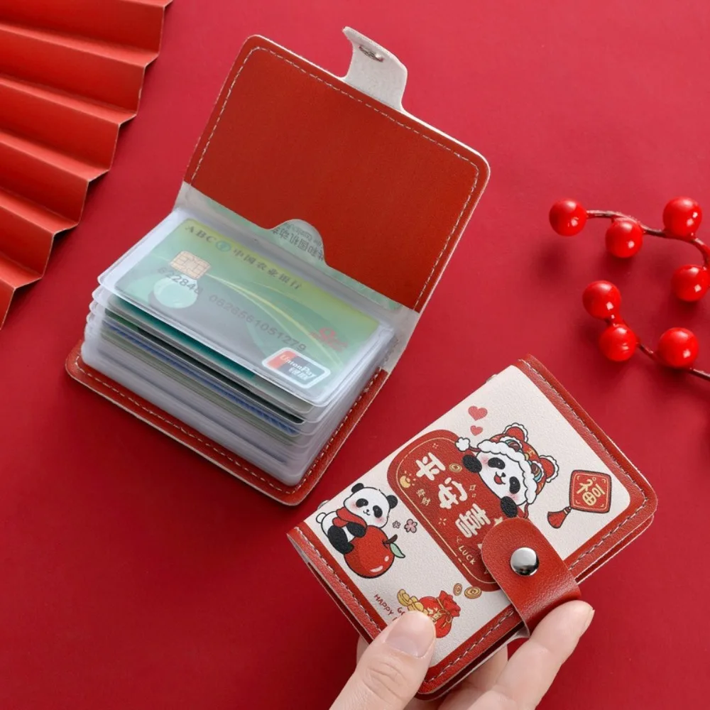 

New 20 Card Pockets Women Wallets Large Capacity PU Leather Money Bag Lightweight Waterproof Business Card Case Women