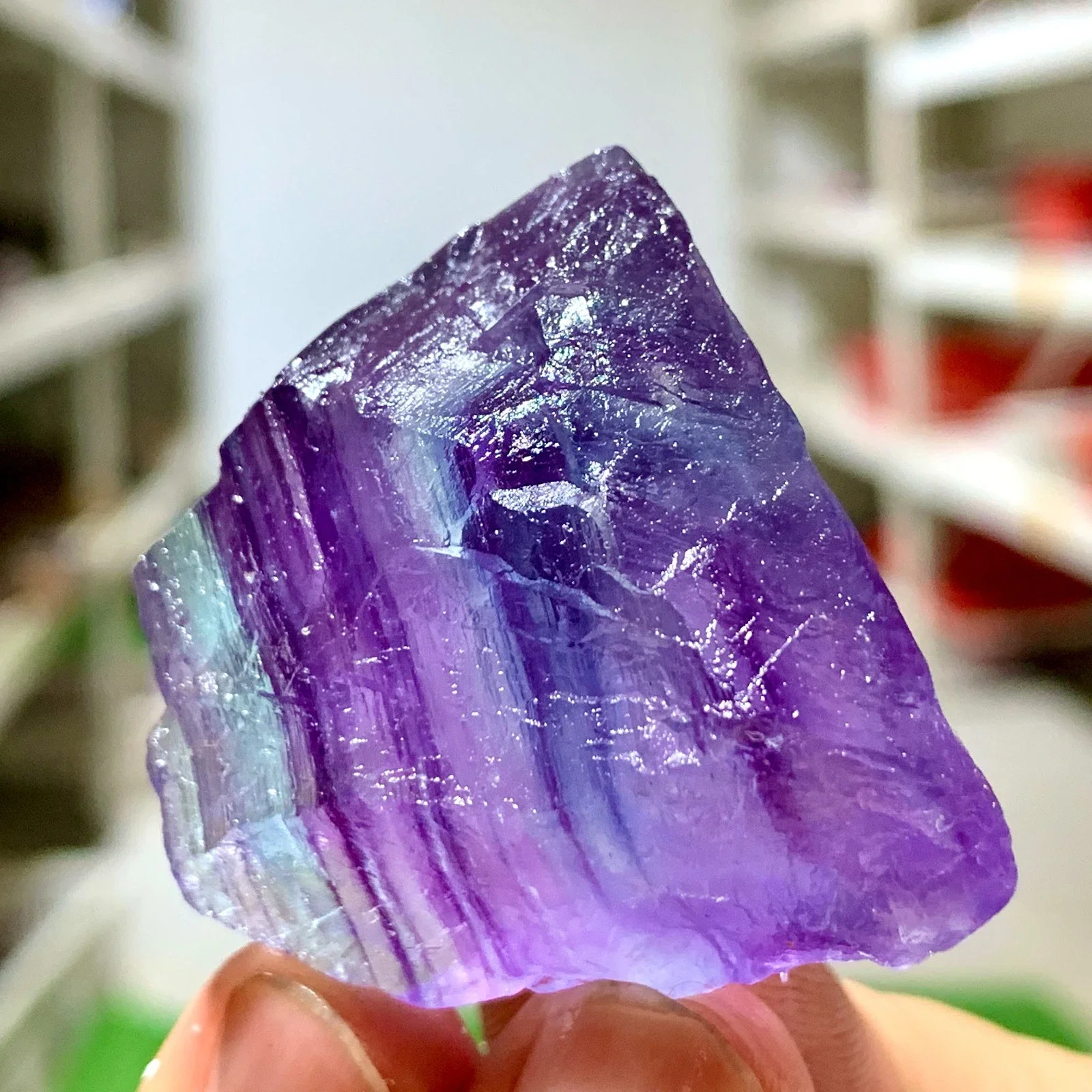 

Natural Colored Fluorite Raw Stone, Energy Gemstone, Spiritual Healing, Home Decoration, Demagnetization Divination, Feng Shui,