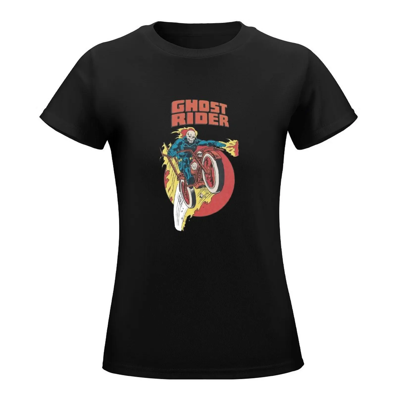 Ghost Rider T-Shirt Female clothing lady clothes tees t-shirt dress for Women sexy