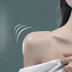 3D 자체 접착 실리콘 어깨 패드, 자연스러운 부드러운 통기성 미끄럼 방지 스폰지 어깨 푸시업 패드, DIY 의류 재봉 도구