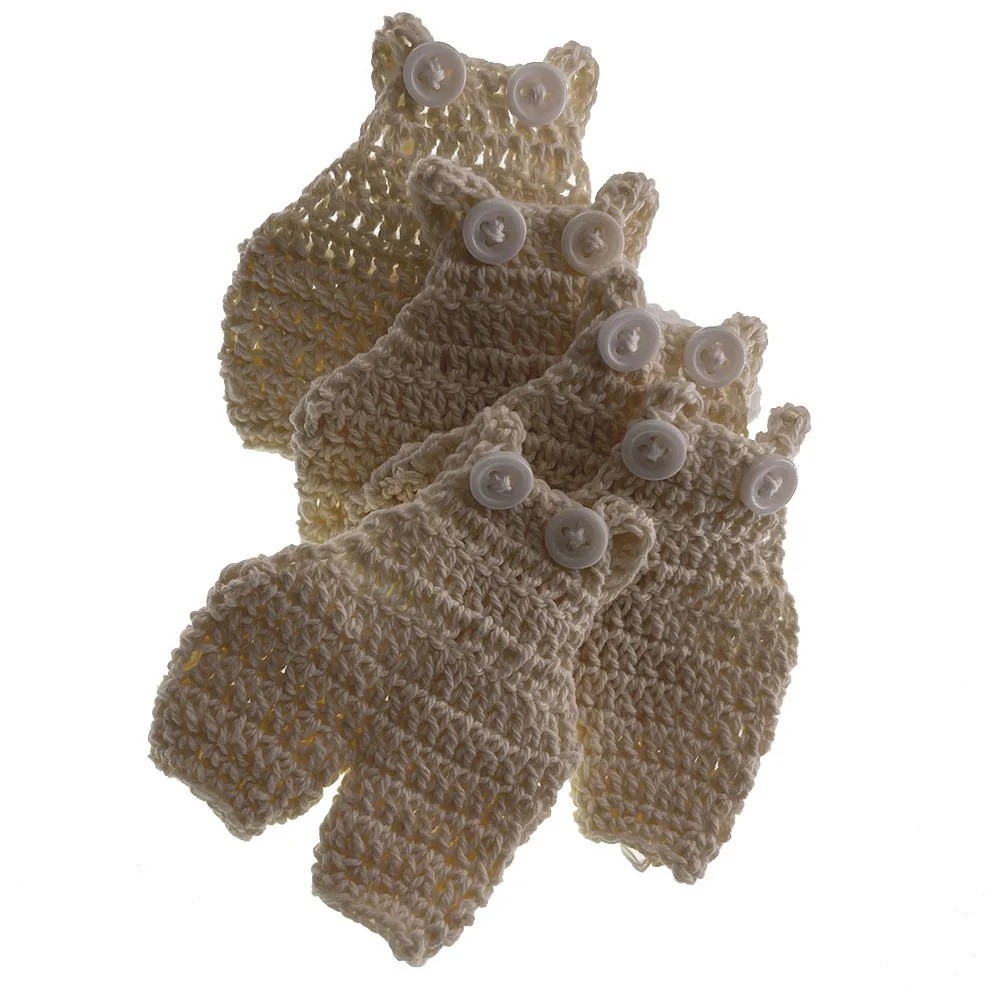 

12 шт. мини-комбинезон ручной работы крючком для детского душа, крещения, вечерние сувениры, украшения 7,5 см