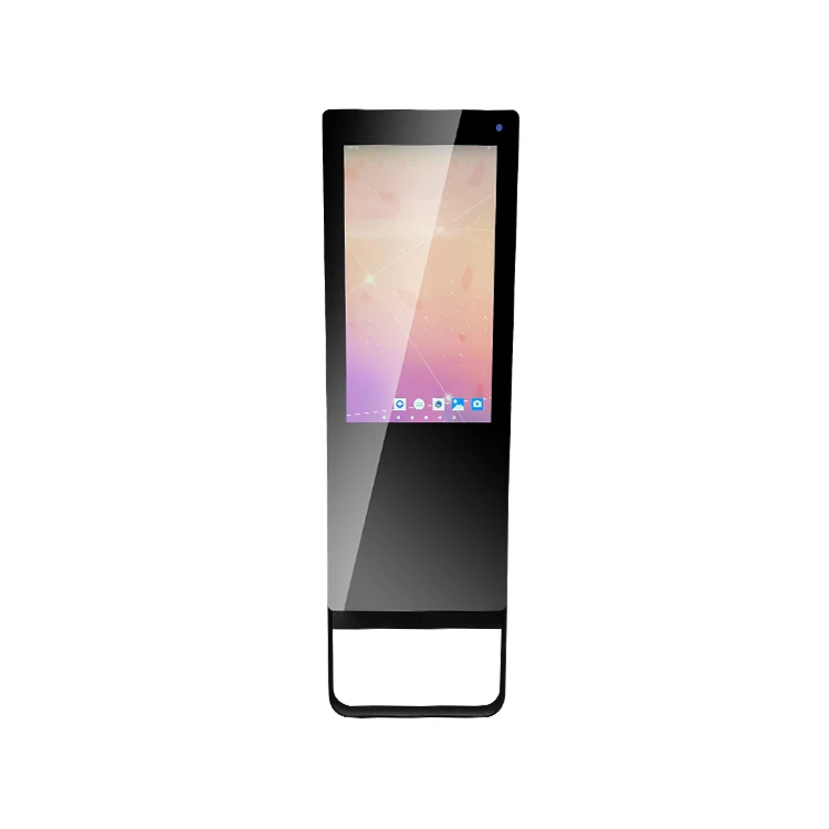 32 Inch Floor Standing Smart Fitness Mirror PCAP Touch Mirror Display Interactive Digital Signage Kiosk For Gym/Retail