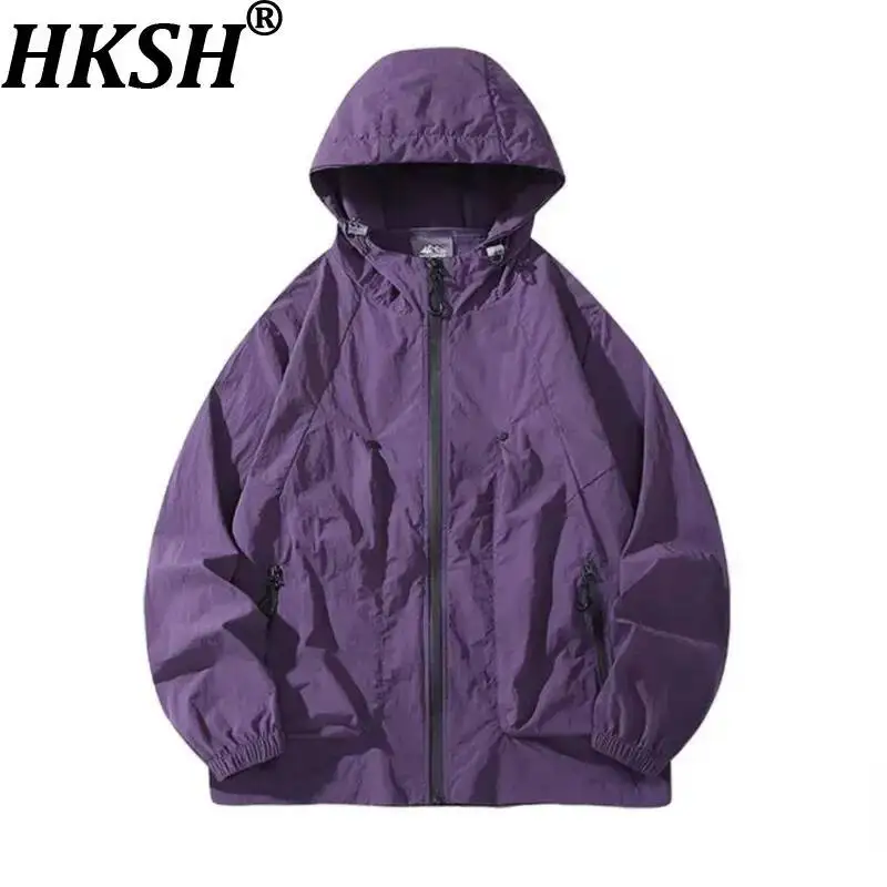 HKSH Summer New Men Tide Chic Outdoor Sun Protection Women Skin Windbreaker Jacket Breathable Cool Long-Sleeved UV Coats HK25749